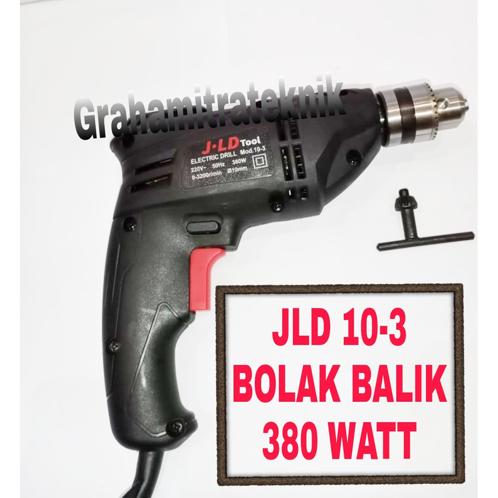 Mesin bor 10mm JLD Bor listrik jld 10-3 mesin bor listrik buat besi dan kayu