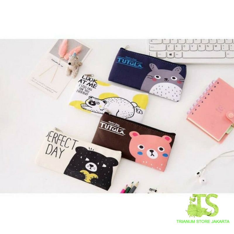 

TEMPAT PENSIL LUCU FUN PRINTING 8 DESIGN PENCIL CASE / TEMPAT KOSMETIK CANTIK