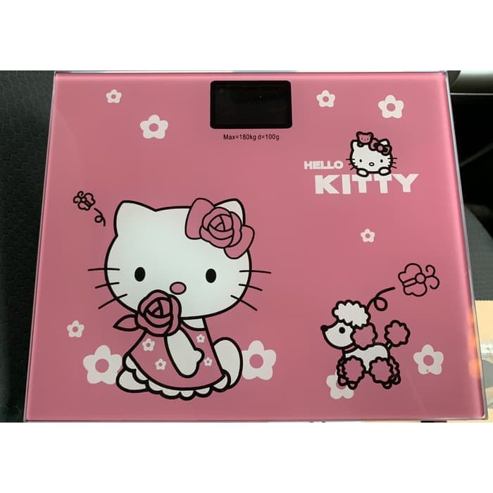 TIMBANGAN BADAN DIGITAL 180 KG MOTIF DORAEMON &amp; HELLOKITTY