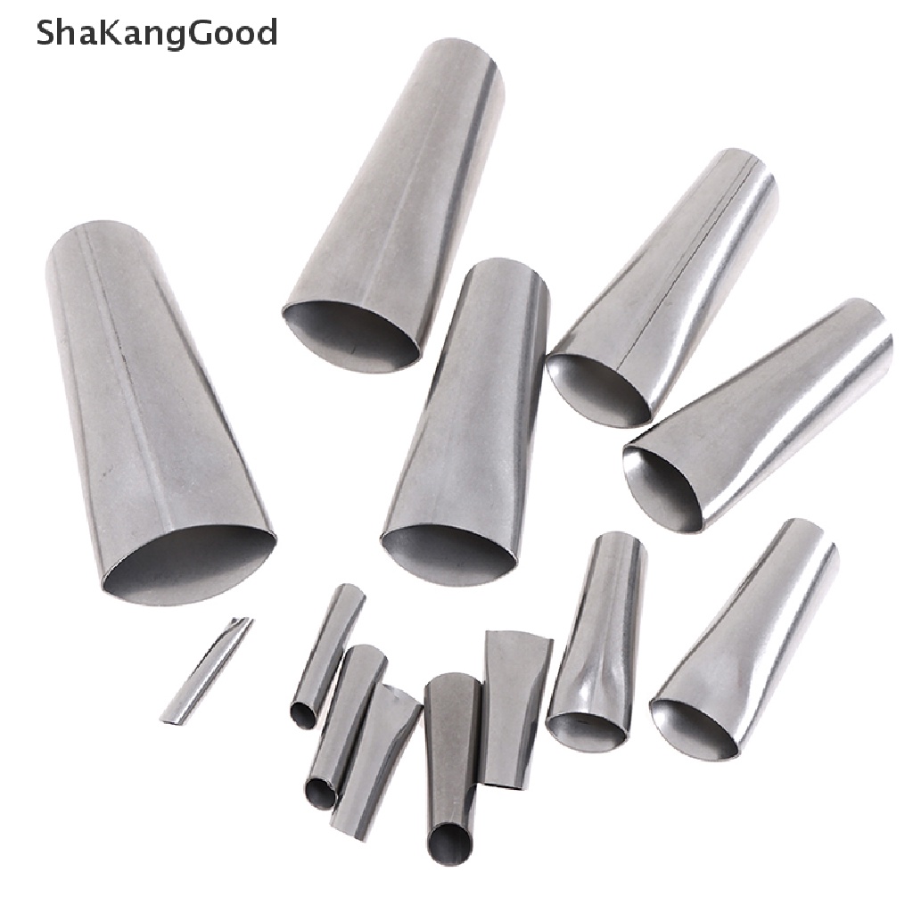 Skid 14pcs / Set Nozzle Aplikator Lem Bahan Stainless Steel