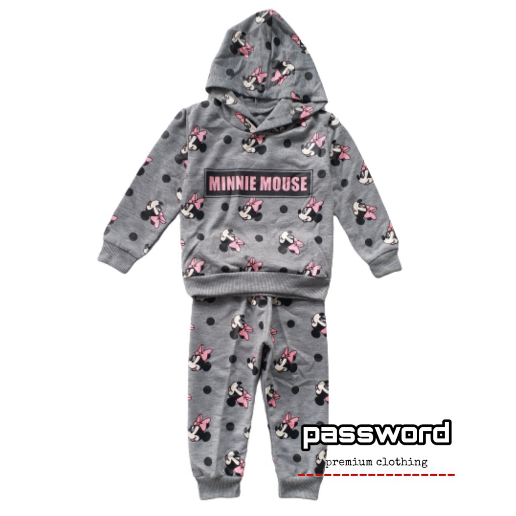 HappyOliver PASSWORD LOOK PRETTY Hoodie Setelan Sweater 1 - 7 Tahun Baju Anak BerKualitas