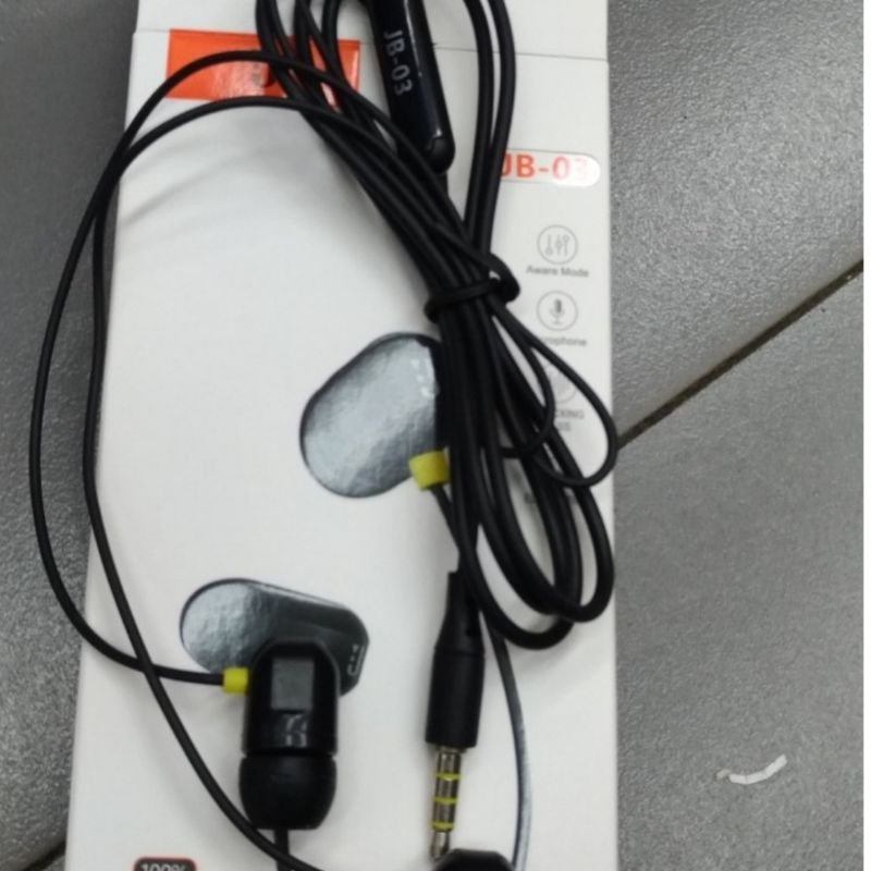 Handsfree Headset Earphone JB-03 + Mic Extra Bass - J