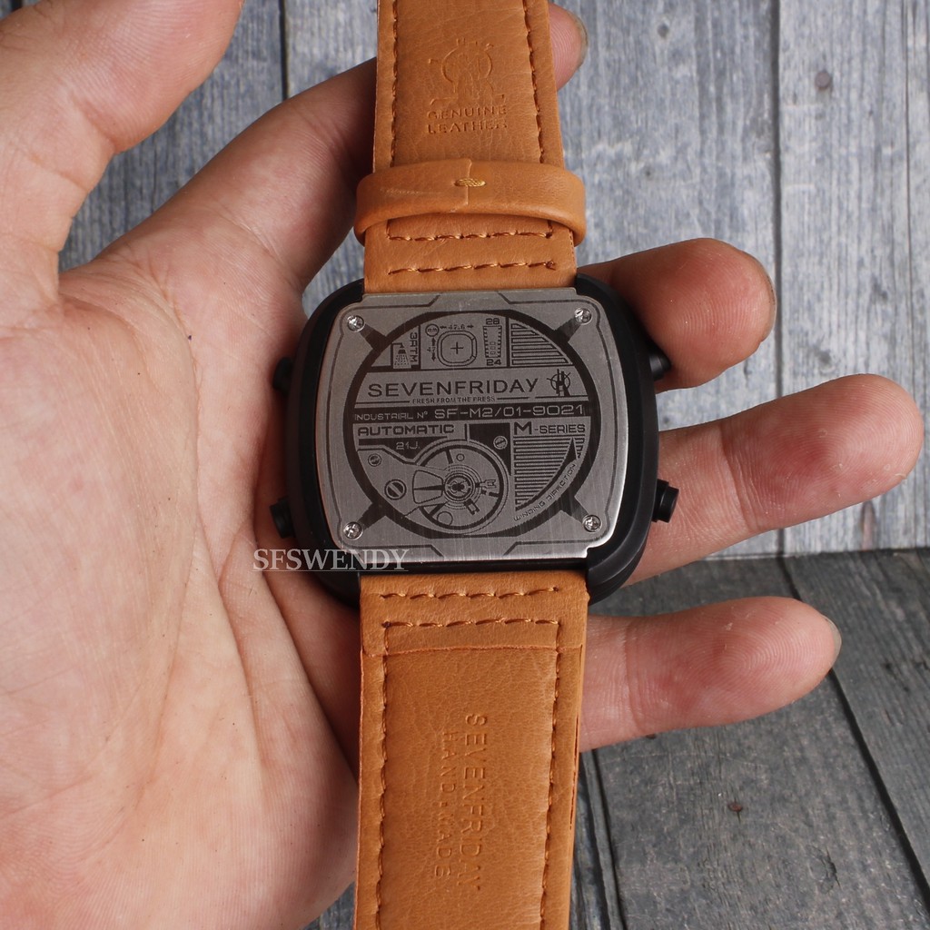 PROMO MURAH !!! Seven Friday Digital M1-02 Premium Strap Kulit Sapi ASLI kualitas Grade original