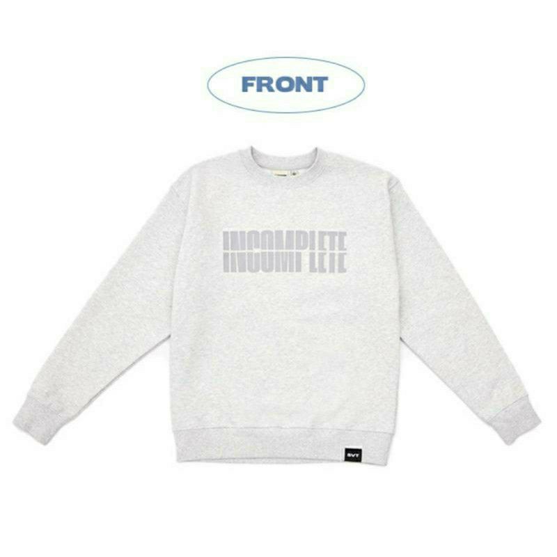 SEVENTEEN Sweater Basic Incomplete sablon Silver