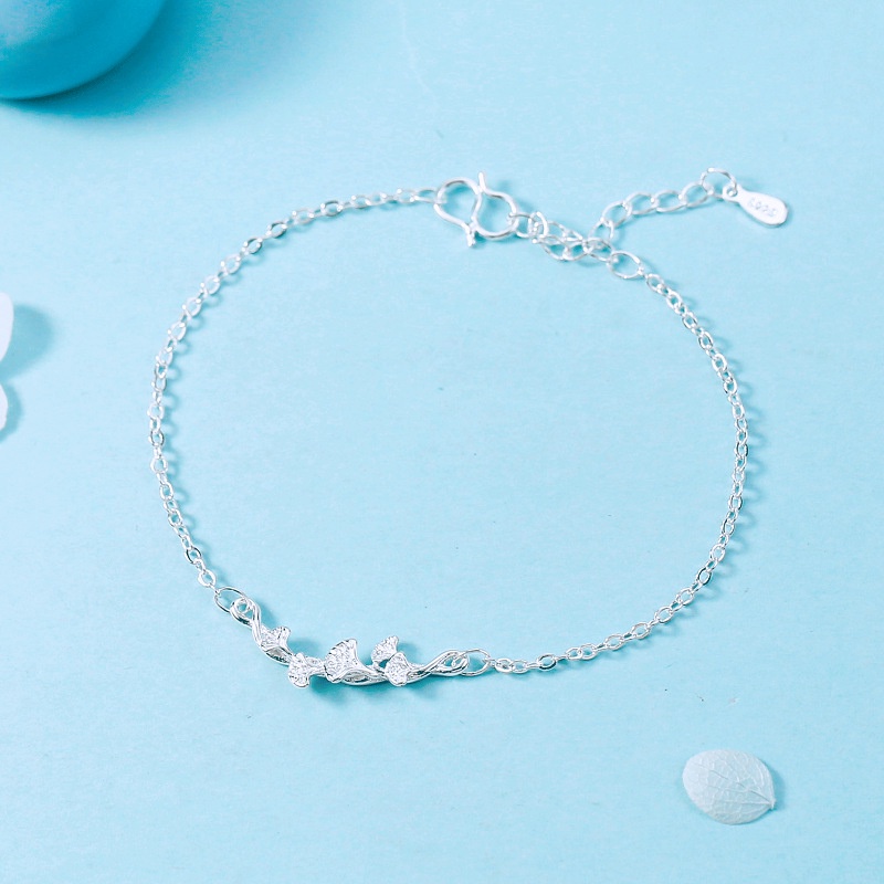 Gelang Perak Rumbai Fashion Tassel Silver Bracelet Charm Multilayer Heart Flower Cuff Bracelets Women Jewelry Accessories Gifts-29#