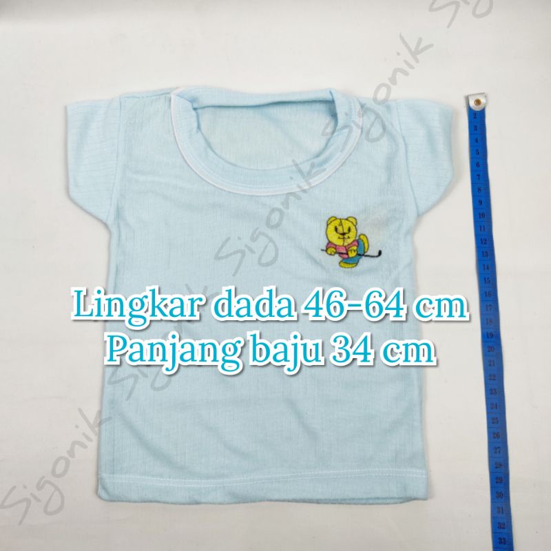 Oblong Baju Bayi 0 - 12 Bulan Hunday Anak Koas Unisex Cewok Cowok Promo Murah Sigonik