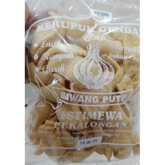 

Kerupuk Genda Bawang Putih Istimewa