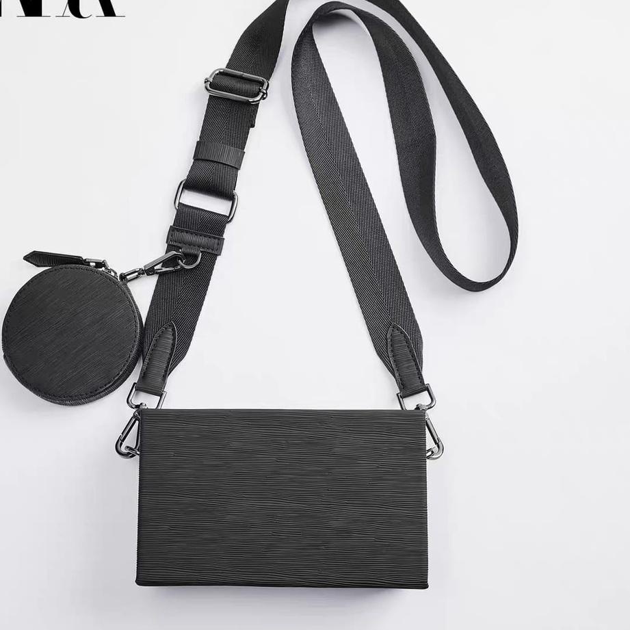 [ReJ㊍] [WBAG_IMPORT] NEW ARRIVAL!! TAS SLING BAG ZARA ZR/TAS SELEMPANG MAN RIGID MINI DUO CROSSBODY 