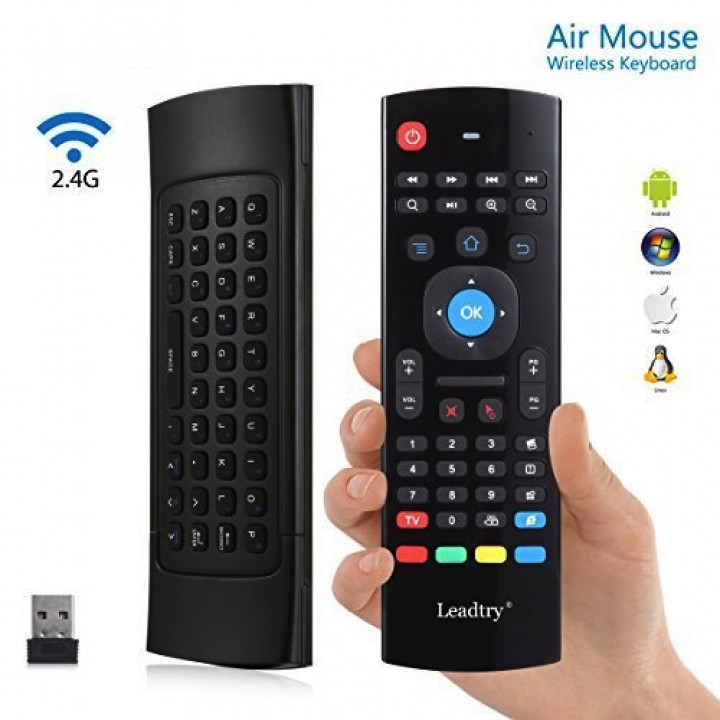 MX3-A Wireless 2.4GHz Mini Keyboard QWERTY Fly Air Mouse