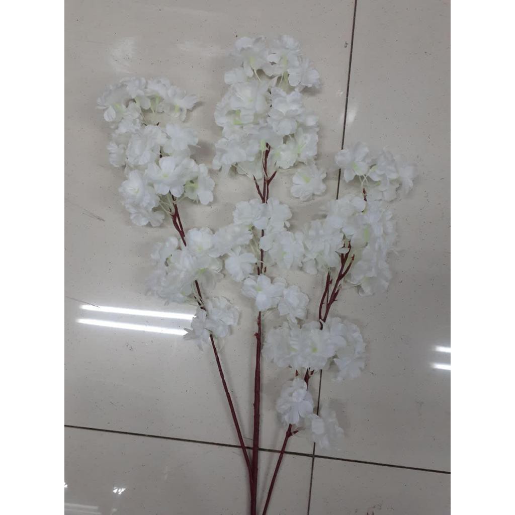 WANFlower Bunga Cherry Blossom 1M * PUTIH