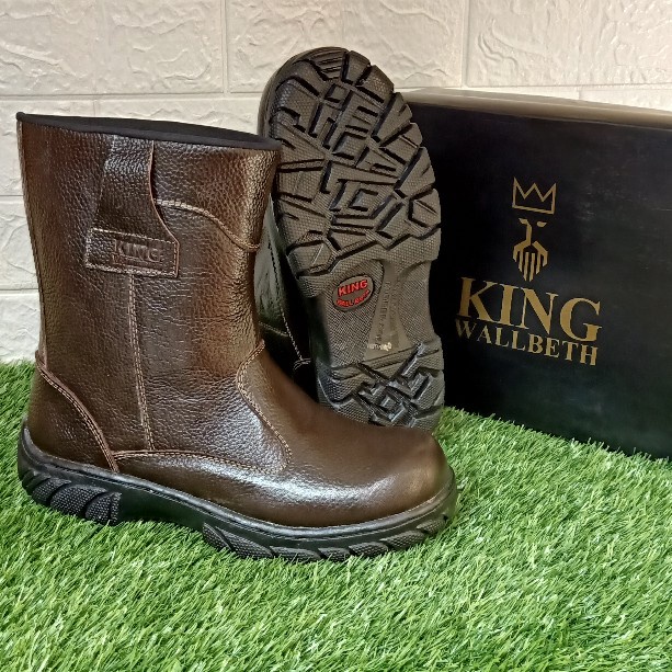 Big Promo Sepatu Safety Boots King Wallbeth Kulit Sapi Untuk Proyek Pabrik Dll