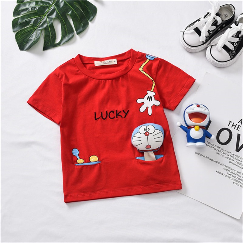  kaos  t shirt anak  laki laki perempuan lengan pendek gambar  