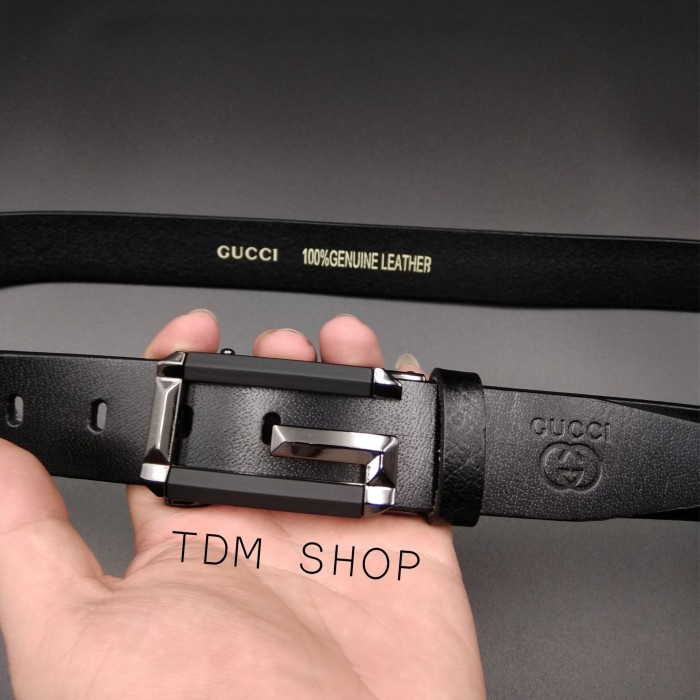 [Belt Pria] Ikat Pinggang Pria Gucci Kulit Asli dw40711