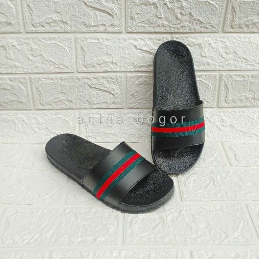 SANDAL SELOP WANITA PLAT WEBING/SENDAL SELOP PRIA/SELOP SANDAL/SendaLs Slide/Sandal Slop Urban Bahan Semi Leather Santai Nyaman Jalan NgemalL HangOut-3