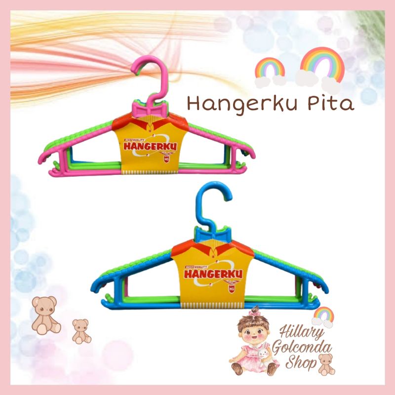 Hanger baju plastik murah 1pak isi 6/ Hanger lemari