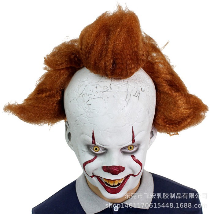 TOL-28 topeng latex karet full head kepala it badut clown pennywise