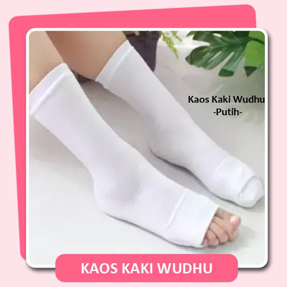 KAOS KAKI WUDHU simple bahan NILON/ Kaos Kaki Muslim