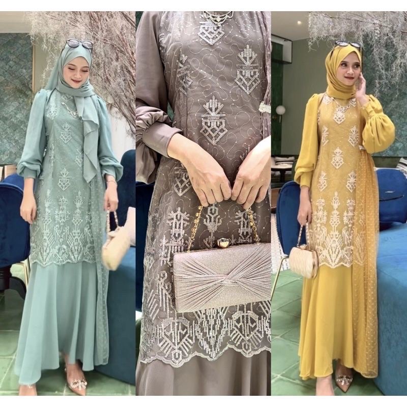 Maudy dress / Dress pesta tile / Kinan dress / RAWNIE DRESS / DRESS PESTA / Dress bridesmaid / Dress