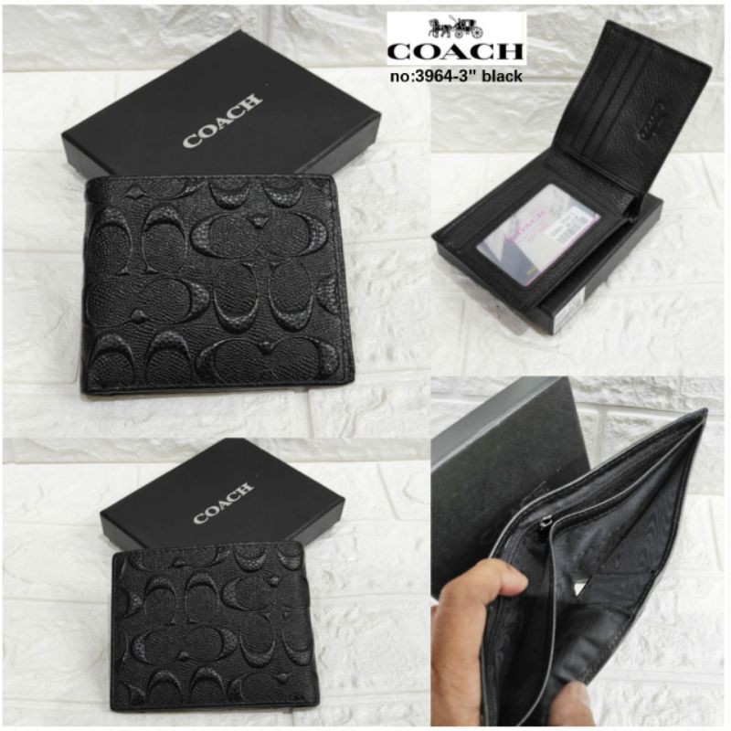 dompet pria coach kulit asli