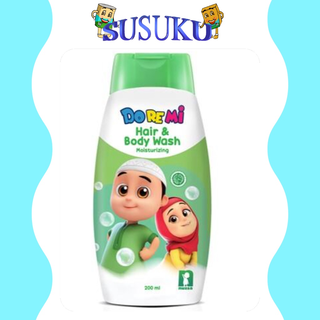 Doremi Hair & Body Wash 200ml - Sabun Mandi Cair