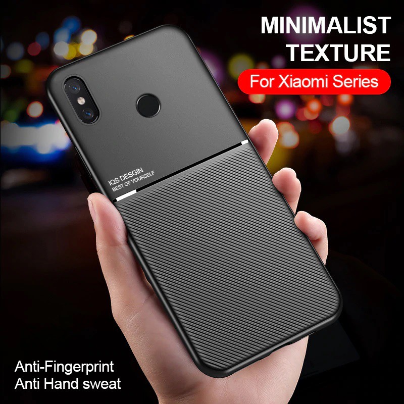 Case Xiaomi Redmi Note 5 7 8 8 Pro Redmi 10 Premium Case Carbon Fiber Magnetic IQS Design
