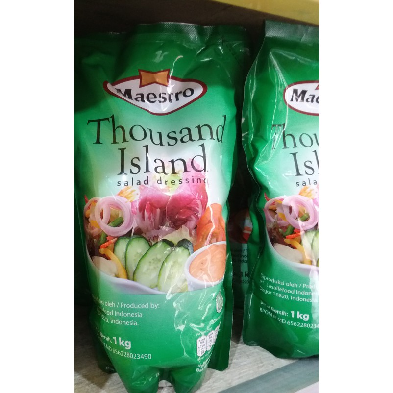 

Mayonais Maestro THOUSAND ISLAND Mayonaise Mayones Maestro THOUSAND ISLAND 1kg