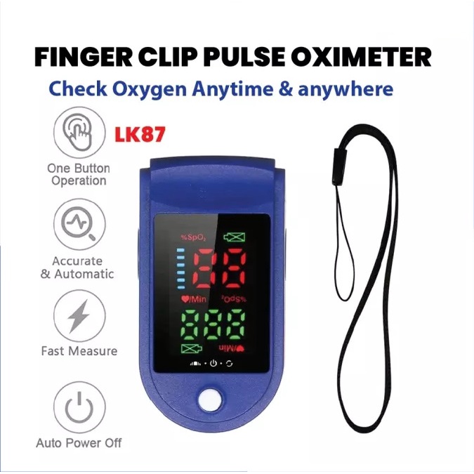 Oximeter / Oxymeter pulse Alat Oksigen dalam darah dan detak jantung