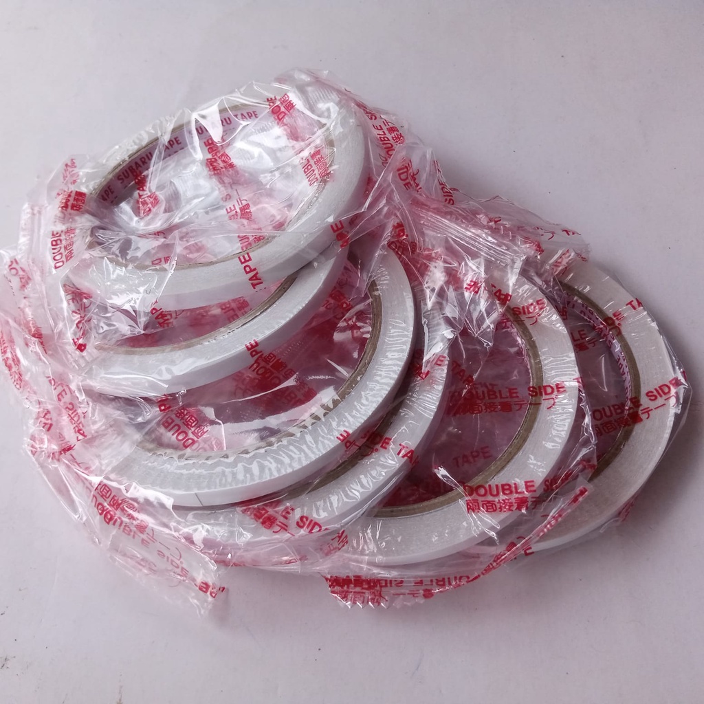 

DOUBLE TAPE 1/4 INCH I ISOLASI BOLAK-BALIK