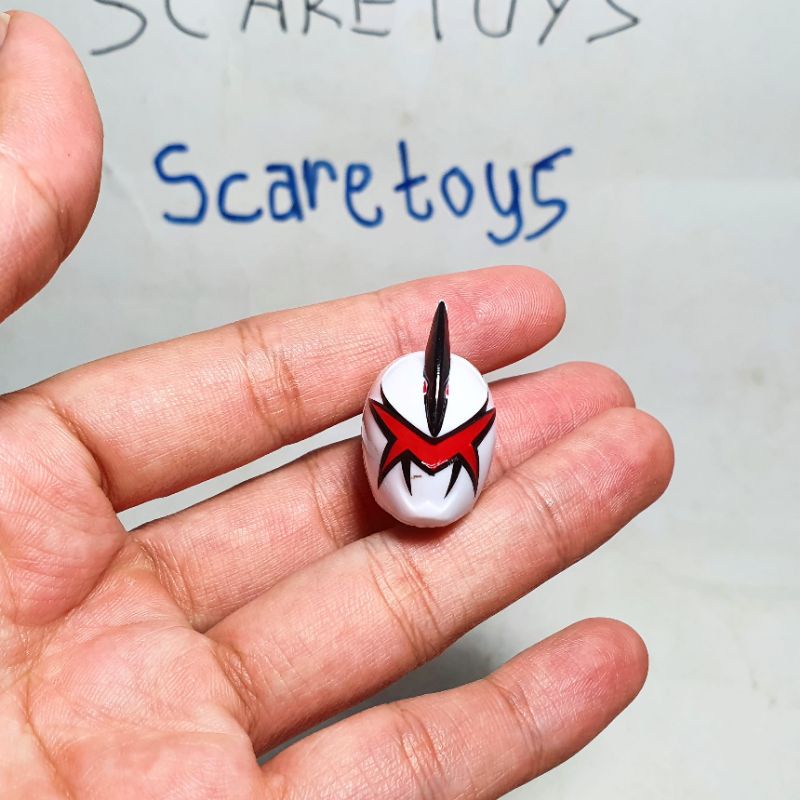 replacement helmet sculpt part kepala Power Rangers dino thunder white ranger Lightning Collection