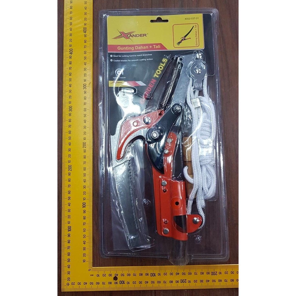 Gunting Dahan Tarik Sellery Dengan Fungsi Pisau dan Gergaji 66-275 PRO Gunting Dahan Tarik Pisau Tali Multifungsi Alat Tamanan Anti Karat Peralatan Kebun Tree Pruners