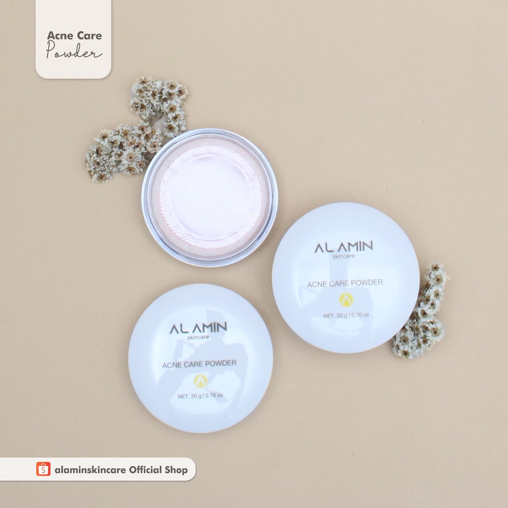 Alamin Acne Care Powder  | Bedak Tabur/Kulit Jerawat/Bekas Jerawat/Oily  |