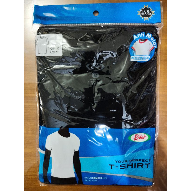 OBLONG RIDER HITAM DAN ABU  O NECK / OBLONG HITAM RIDER KERAH BULAT / KAOS OBLONG, ORIGINAL