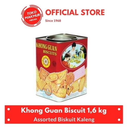 

BISKUIT KHONG GUAN KALENG 1600GR - ROTI KALENG