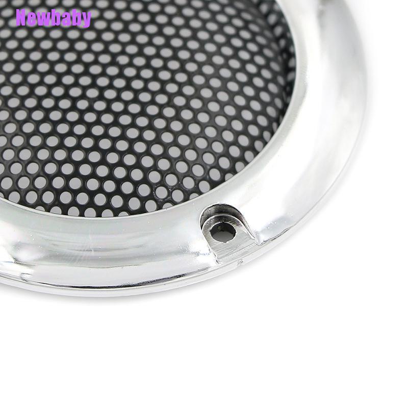 (Newbaby) 2pcs / Set cover speaker Audio 2 &quot;Bahan mesh metal Bentuk Bulat Untuk Dekorasi