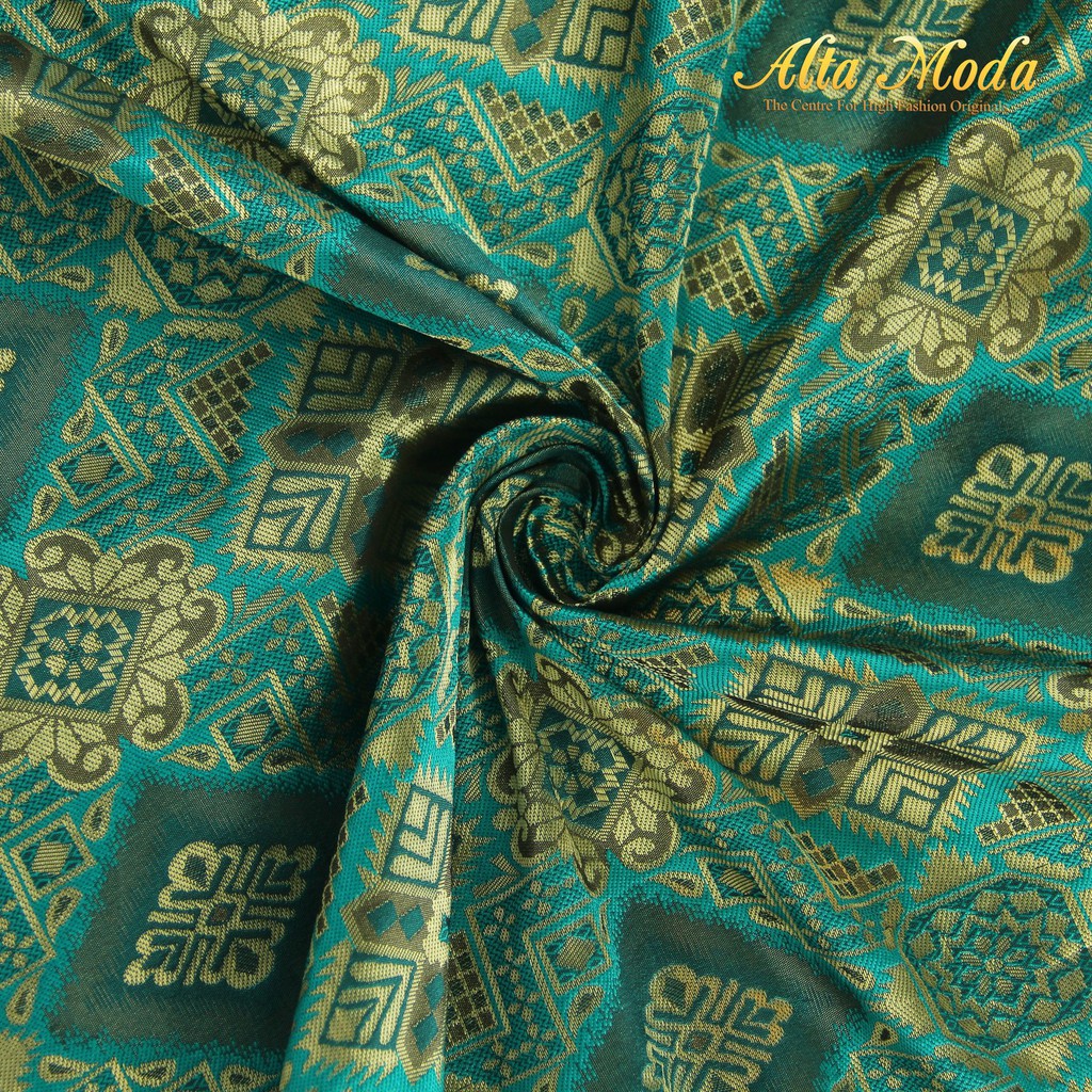 

Alta Moda Songket Motif Palembang Snow Pattern Hijau Toska (1M)