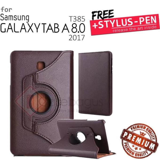 Samsung Galaxy Tab A 8 8.0 A8 2017 T385 - Rotating Leather Flip Case | TABLET SLEEVE