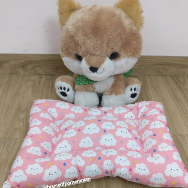 Tempat tidur hewan anjing kucing size S. Pet bed bantal anjing. Alas bobo matras selimut