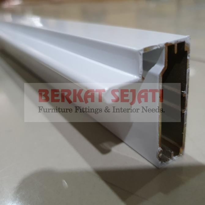 Profil Handle Frame Kaca Lemari Kitchen Set Aluminium Fhd 128 Putih 3M