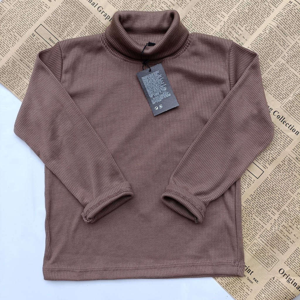 RIB Turtle neck ANAK PREMIUM TEBAL kerah TINGGI/ KAOS TURTLENECK ANAK LENGAN PANJANG