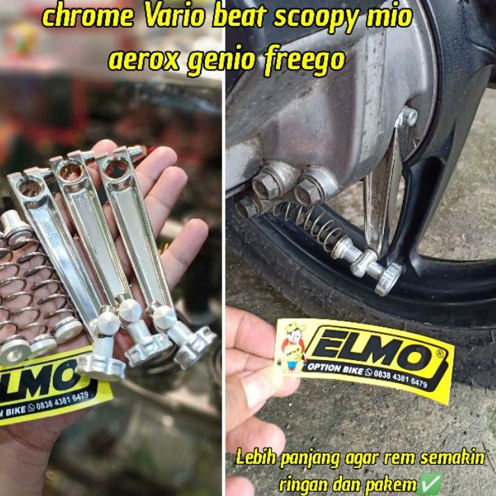 Menarik.. Paha rem model SGP Japan chrome plus per vario beat scoopy mio freego aerox fino genio lex