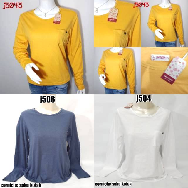 Corniche Kaos Wanita Cropetee  j504 j506 j5043