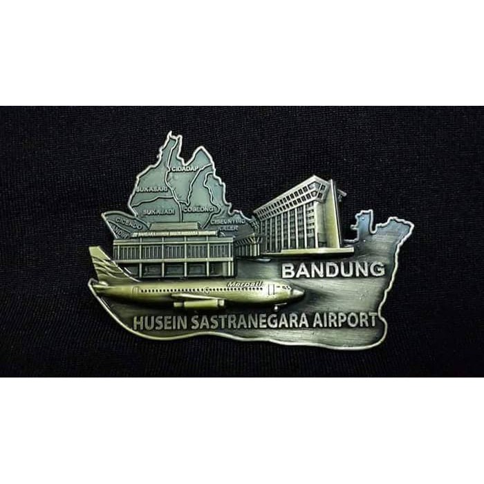 PAJANGAN MAGNET KULKAS BANDARA BANDUNG KADO OLEH OLEH INDONESIA, N.717