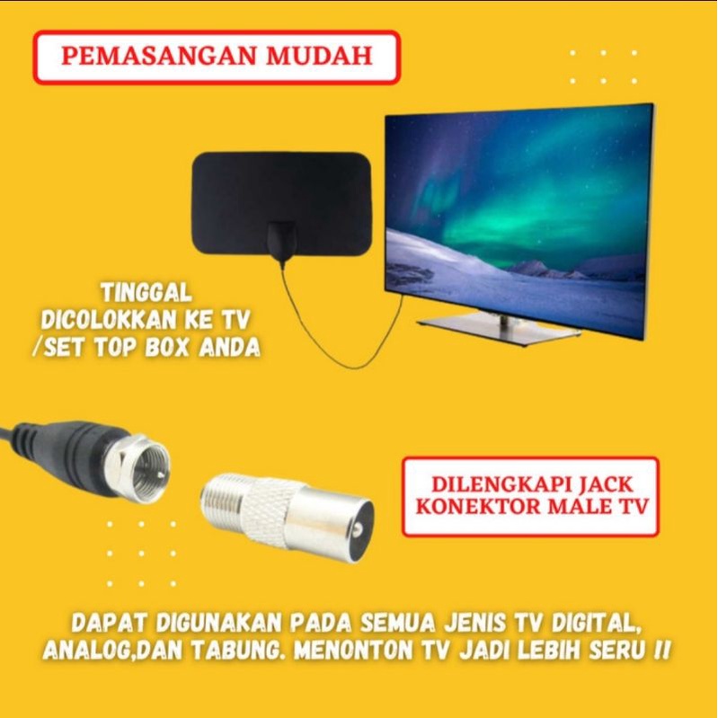 Antena Digital Antena TV bagus Antena Digital LED TV UHD TV  DVBT2