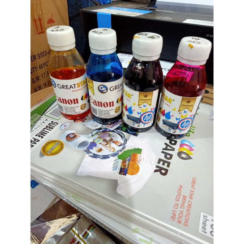 

TINTA DYE INK GREAT STAR 100ML (B,C,M,Y) FOR CANON AND HP