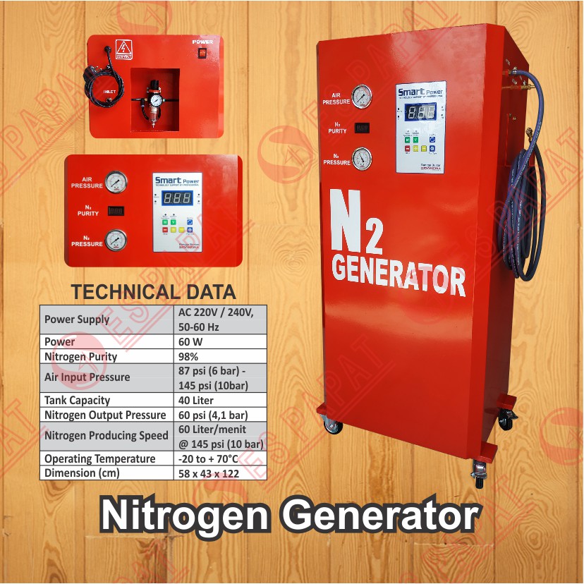 Smart Power Nitrogen Generator - Pompa Angin Nitrogen