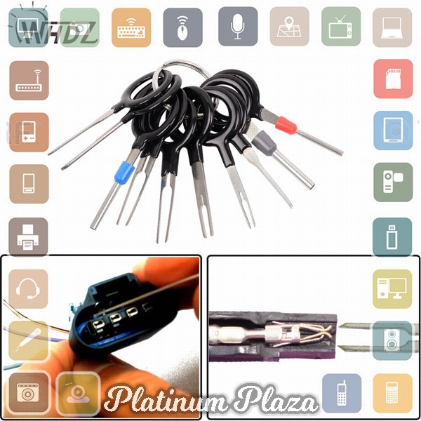 WHDZ Terminal Removal Tools Pin Extractor Kit 11PCS - DC10TZ`28IEIE-