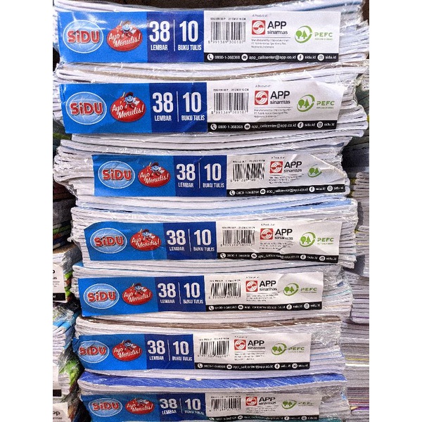 

Buku Tulis sidu isi 38 lembar (Sinar Dunia) isi 10 pcs TERMURAH