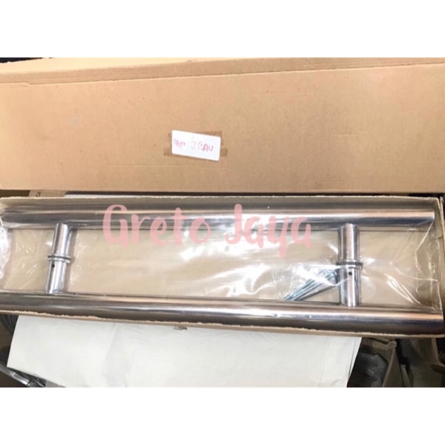 ( 40cm ) Handel Handle Tarikan Pintu Kaca Kayu Minimalis Bulat Panjang As 40 cm