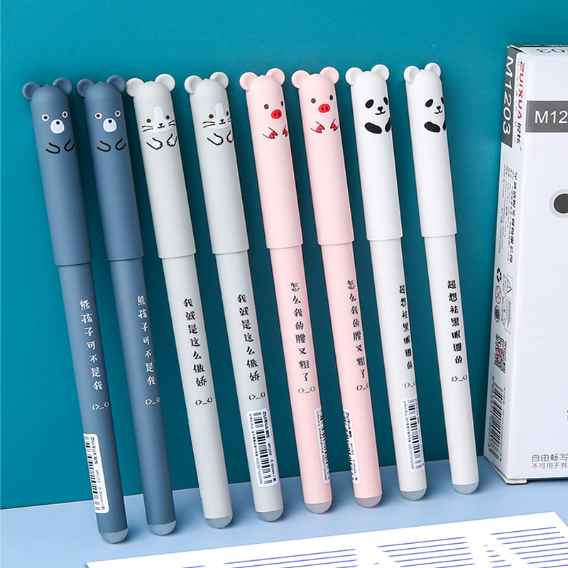 Creative Erasable Cartoon Bear Series Gel Pen Popular Writing Utensils