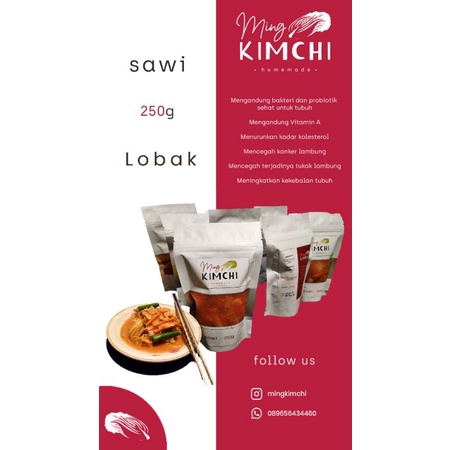 

Ming Kimchi Sawi Lobak Fresh Halal Homemade 250 gram